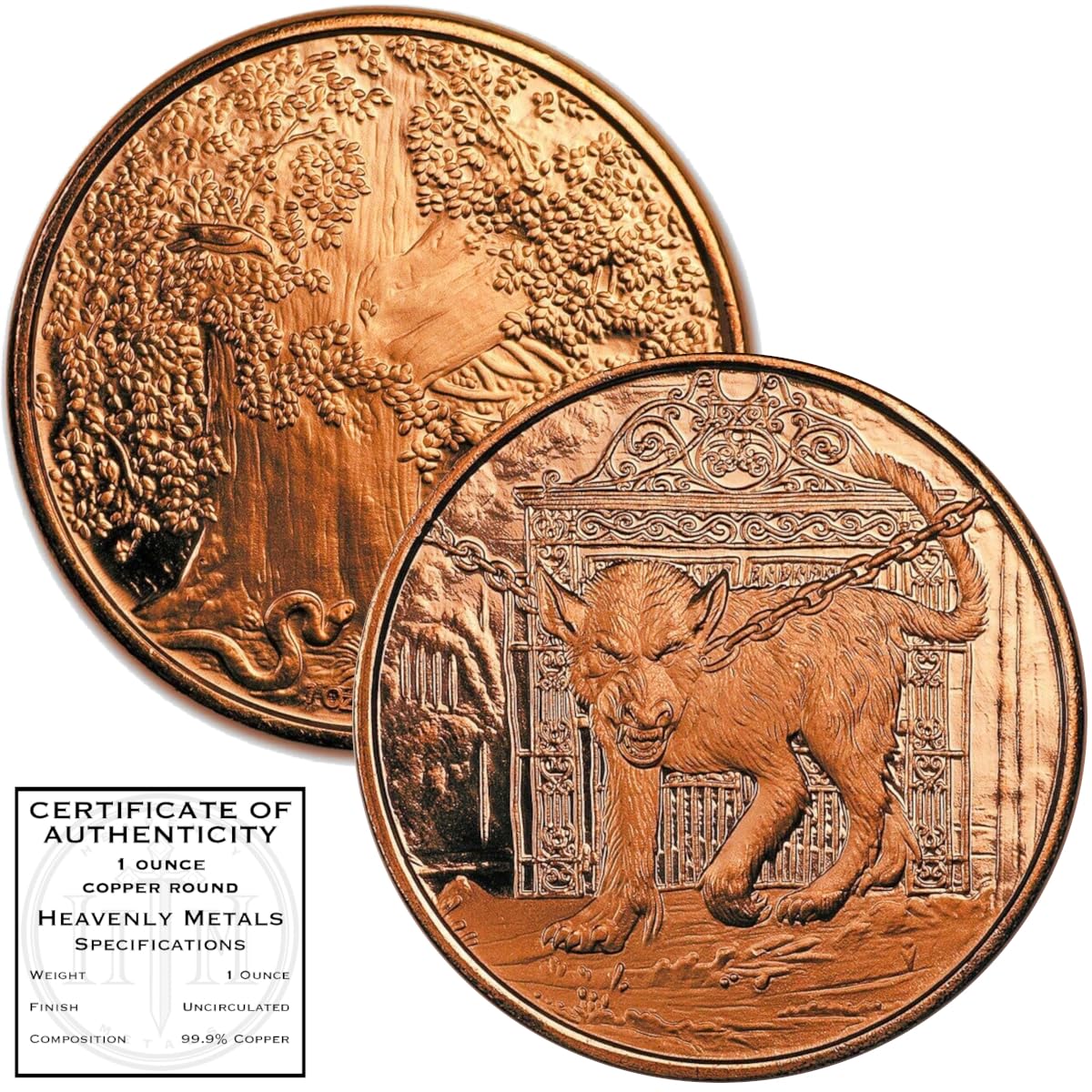 Amazon.com: Hellhound Nordic 1 oz Pure .999 Copper Round Bullion