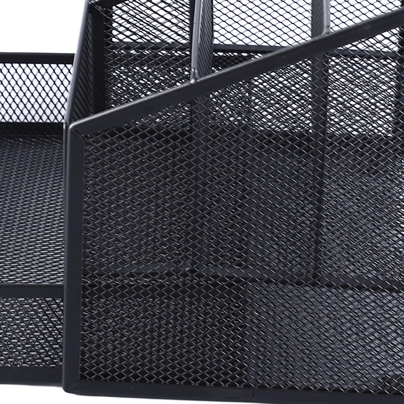 Acouto Organizer na Biurko Siatka Metalowa Organizer na stół Biurowy z szufladą Książki Długopisy Zszywacz Klipsy do Teczek Notatki Zakreślacze Litery Biurko Organizator Organizator stół Biurowy