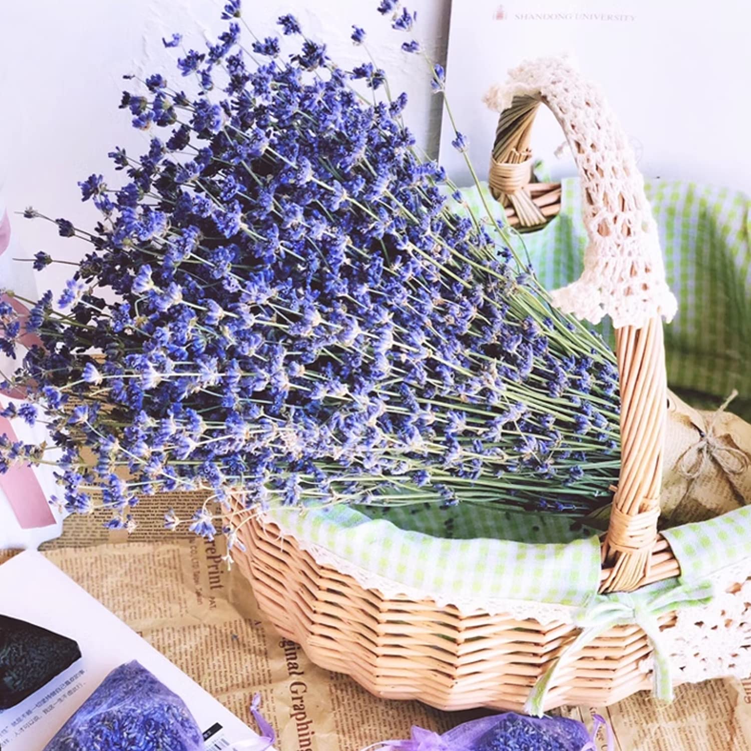 Jangostor 100g Suche wiązki lawendy, 43 cm Naturalna lawendowa łodyga bukiet lawendy domowe suszone fotografia ślubna tło DIY rzemiosło