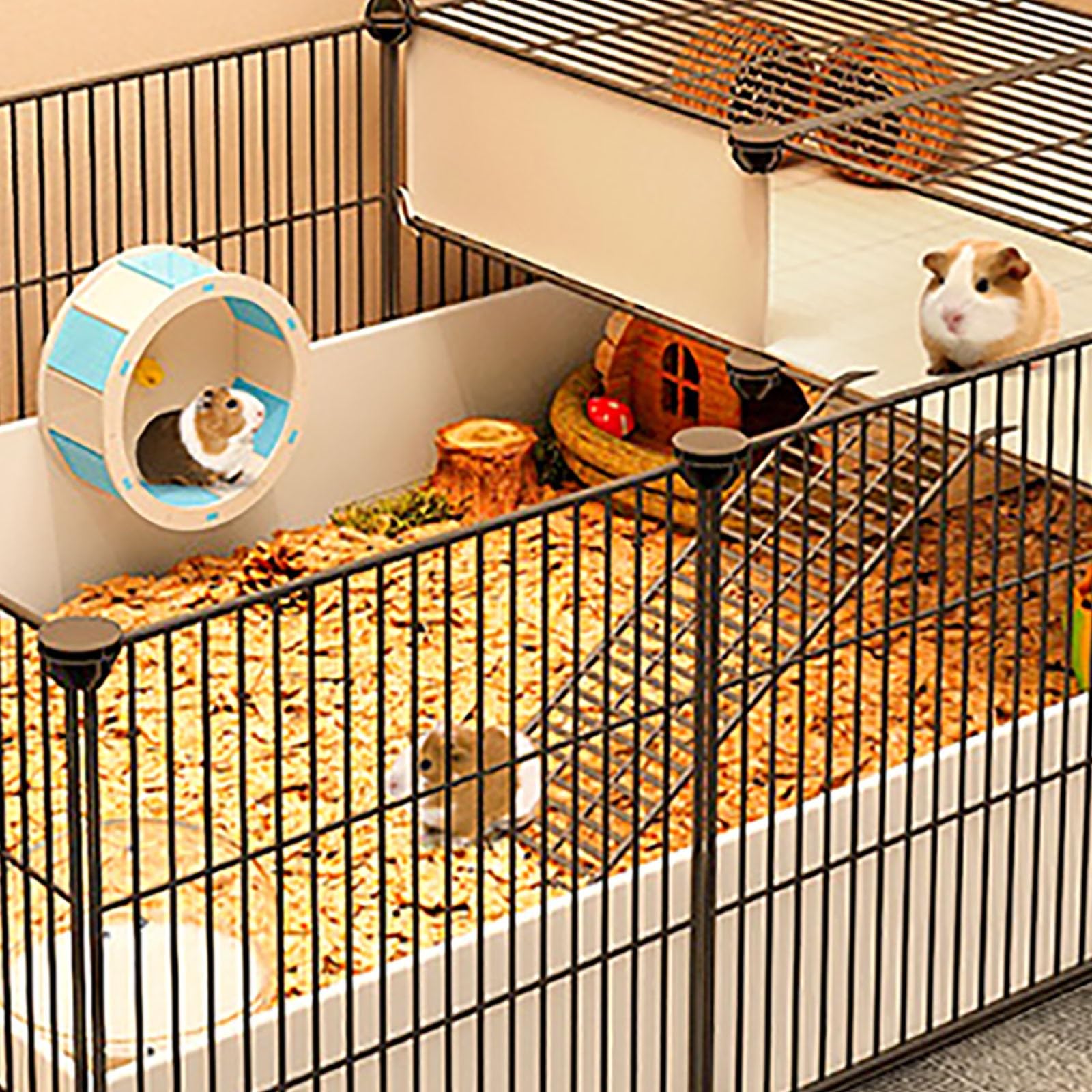 Recinto per animali domestici, Recinto per animali domestici per piccoli animali fai-da-te, Recinto per porcellini d'India, Recinto per criceti, Recinzione portatile per interni ed esterni i