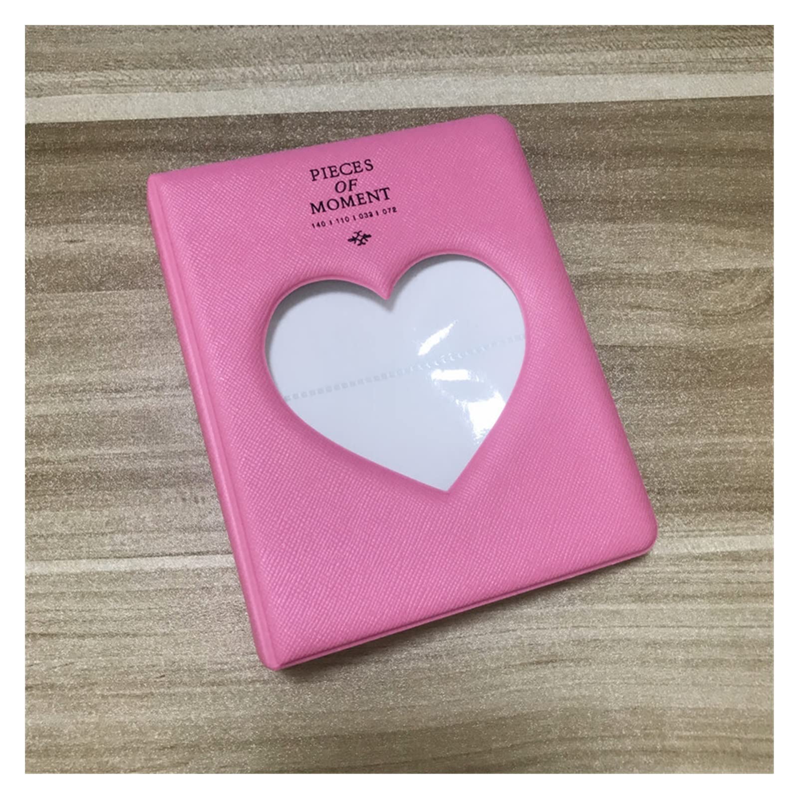 caihuashopping Album fotograficzny "zrób to sam". Mini album na zdjęcia, album na karty 3 cale 64 kieszonkowy, album miłosny, bilet, gwiazda, kolekcja zdjęć, album fotograficzny (kolor: różowo-czerwony)