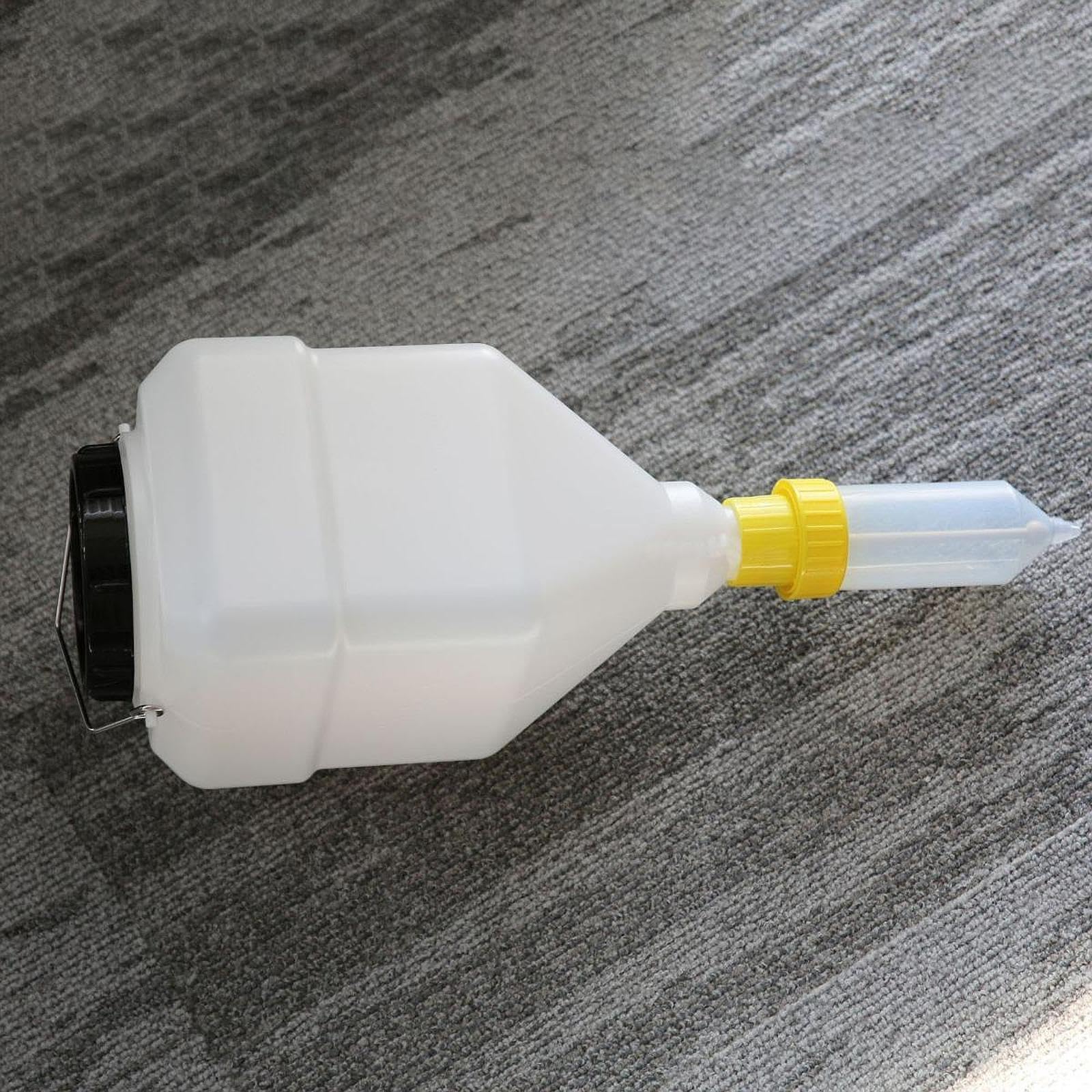 perfk Bottiglia per condimenti con dispenser di, bottiglia per condimento per insalata, bottiglia da spremere per sospesa 5 l per sciroppo da, Giallo