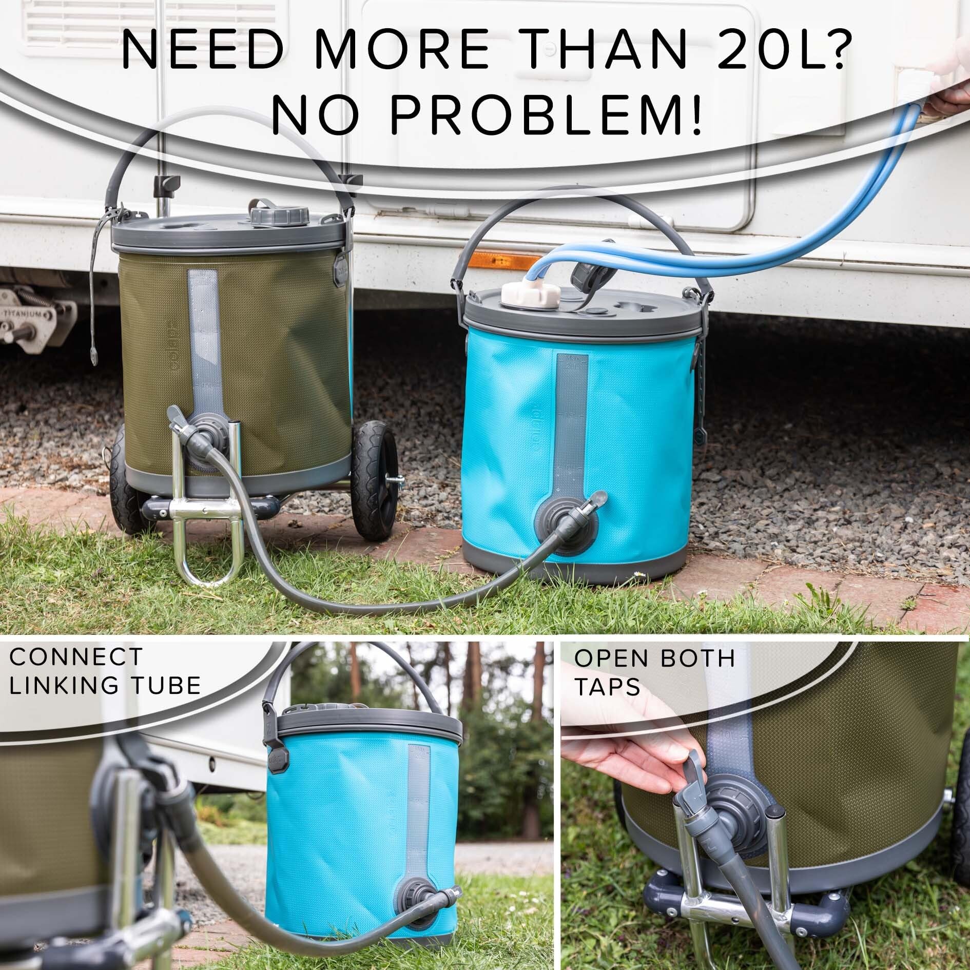 Colapz Linking Tube for 20L Buckets - Connect Two 20L Water Buckets for Double Capacity - Image 2