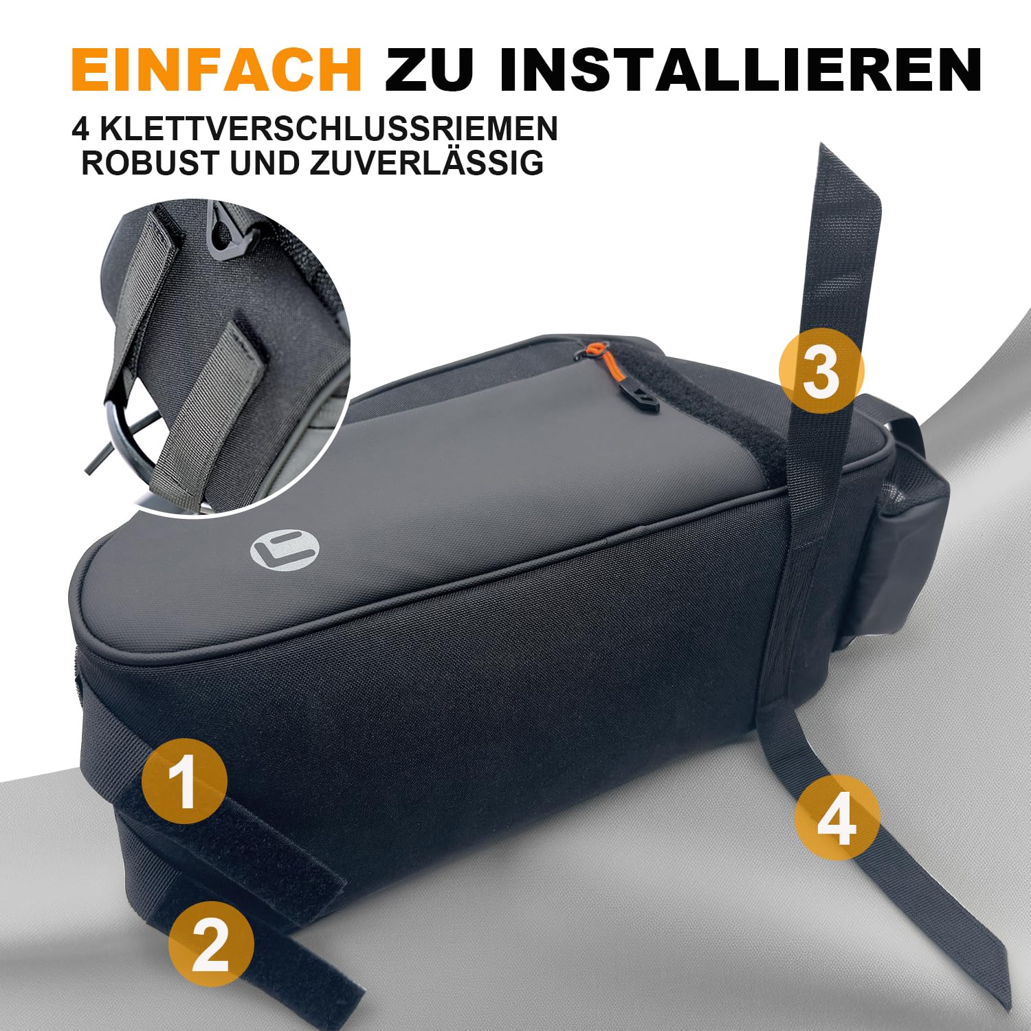NDakter 3in1 Fahrradtasche für Gepäckträger, 10L wasserdichte & Reflektierend Fahrrad Taschen Hinten Gepäckträger, Fahrrad Gepäckträgertasche mit Schultergurt & Tragegriff