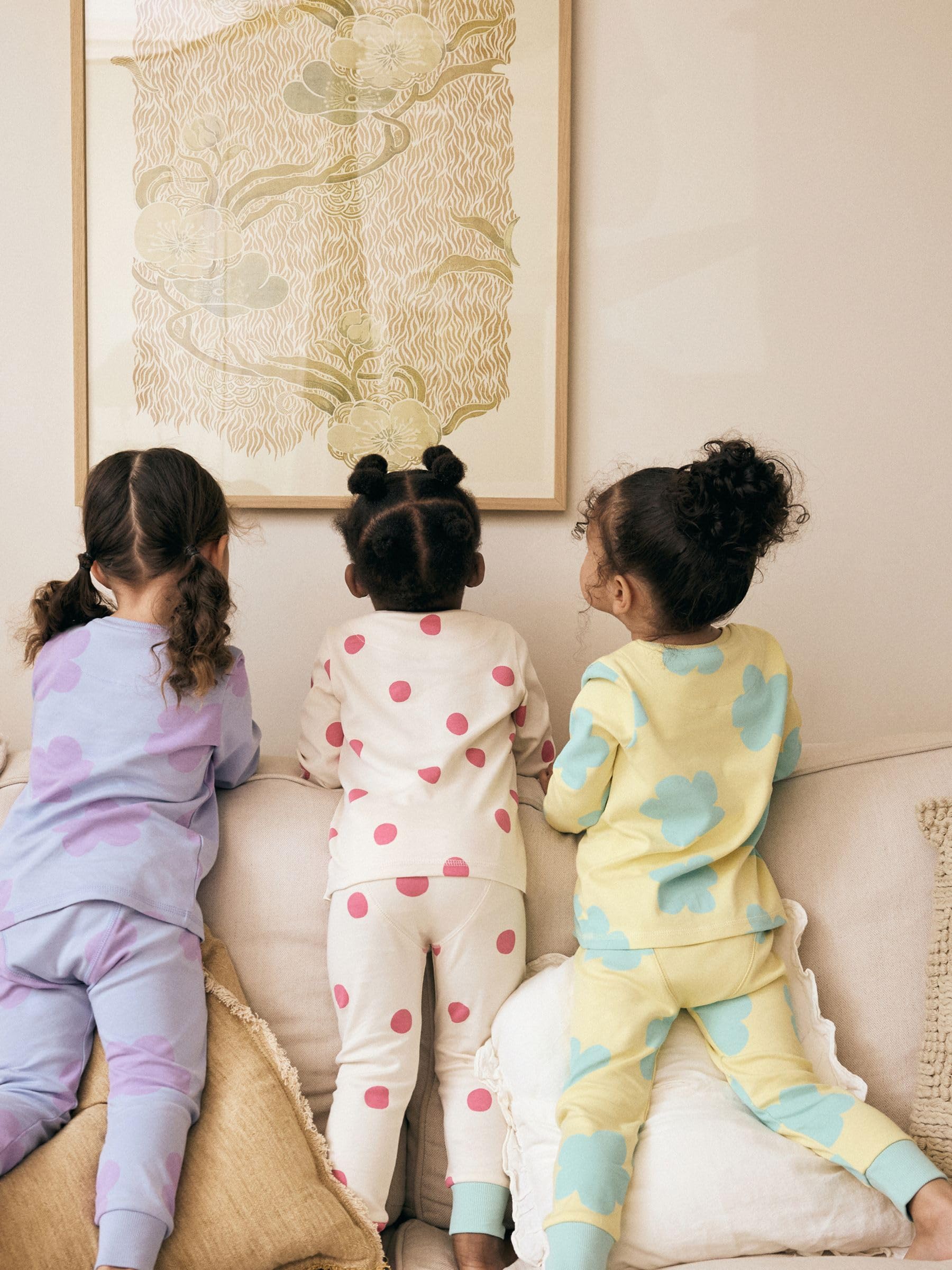 NEXT Fille Pyjama Douillet à Manches Longues, Lot de 3