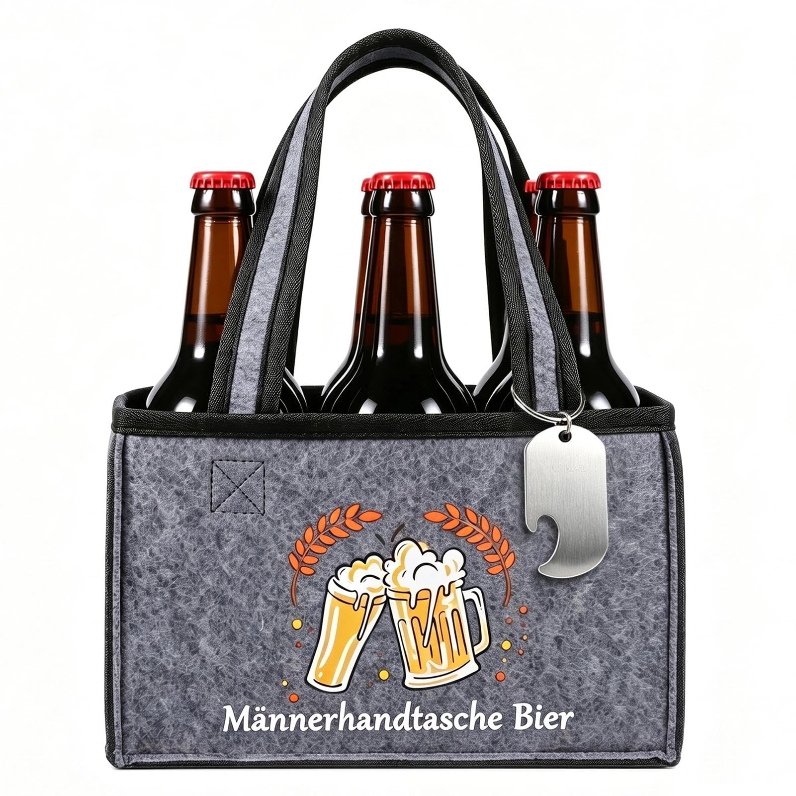 Geschenke für Männer, Geburtstagsgeschenk für Männer, Männerhandtasche Bier | Lustige Weihnachtsgeschenke für Männer, Personalisierte Männergeschenke Geburtstag Bierträger für Vater Papa Opa Ehemann