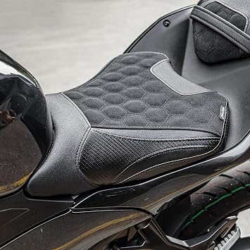 Front Rider Solo Seat Black Honeycomb for Ninja 500 Z500 24-25