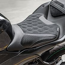Front Rider Solo Seat Black Honeycomb for Ninja 500 Z500 24-25 | Shock Absorb, Honeycomb Texture, Comfort Upgrade, Weather Resist, Easy Install,No Mods