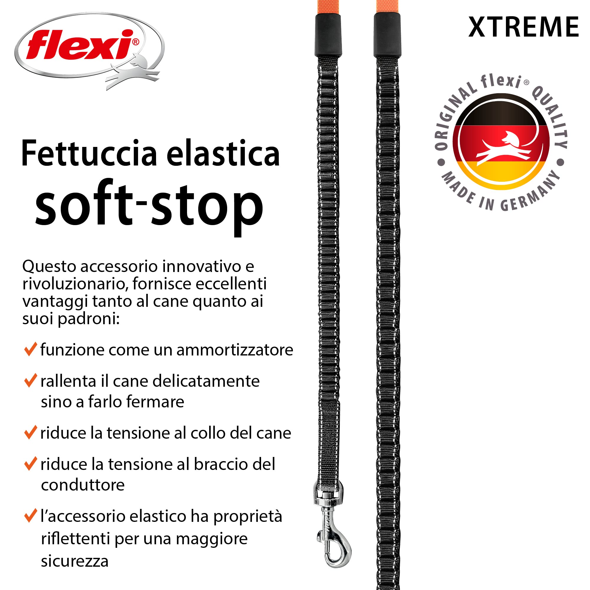 Guinzaglio Flexi Xtreme S, 5 m, cinghia, fino a 2 kg