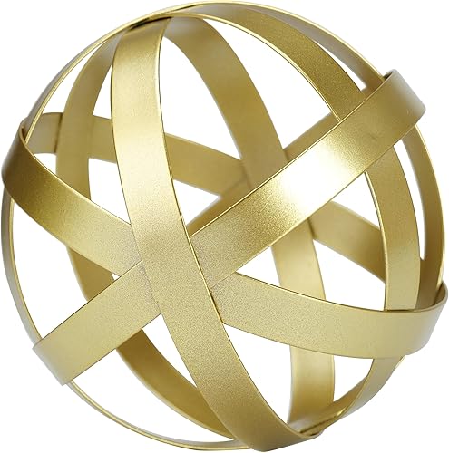 BYHER Decoración dorada para sala de estar, dormitorio, estantería, mesa de café, figura de estilo moderno, adornos decorativos para decoración del