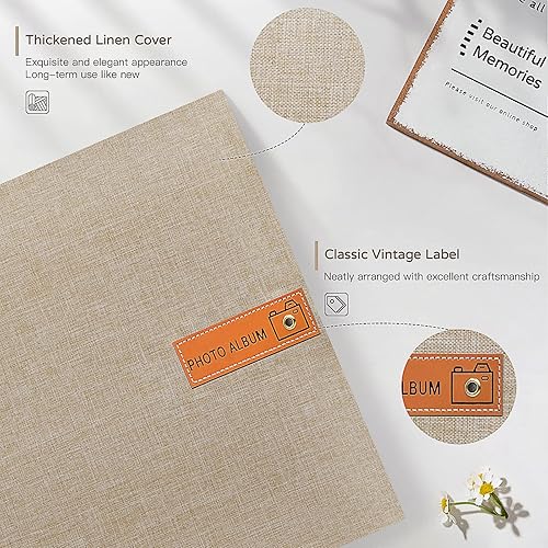 Miniatura 3 de Popotop Álbum de fotos grande autoadhesivo de 4 x 6 pulgadas, 5 x 7 pulgadas, 8 x 10 pulgadas, álbum de recortes, libro de fotos, regalos para mamá,