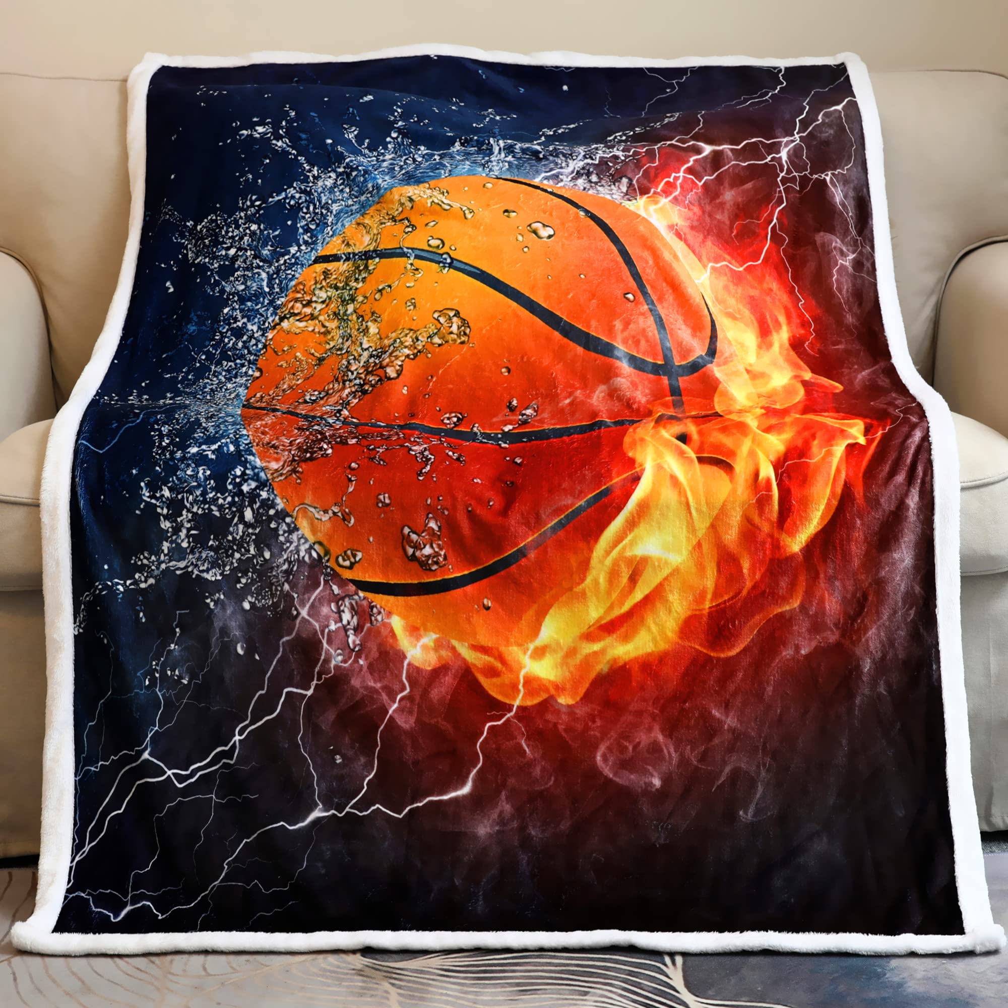 Sviuse Basketball Blanket, Gifts for Boys Girls Teen Basketball Fan,50"x60"