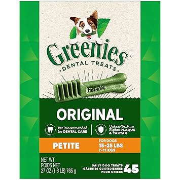Greenies Tub-Pak Treat for Dogs, 27-Ounce, Petite