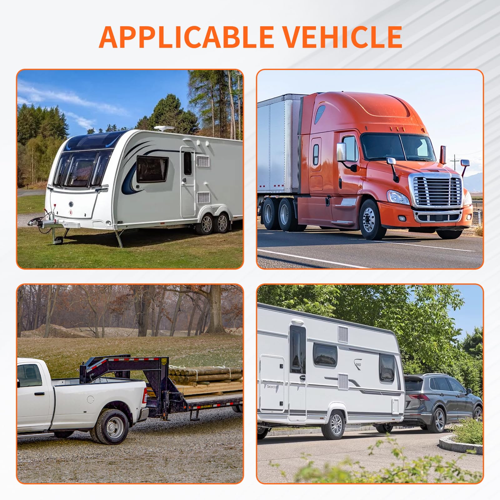 12V 24V - 1.2 M Cavo Prolunga Spirale Rimorchio 13 a 7 Poli con Spina 13 Poli e Presa 7 Poli per Caravan Camion RV