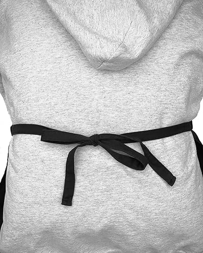 Miniatura 6 de ThisWear Delantal con peto ajustable con dos bolsillos y temporizador para parrilla