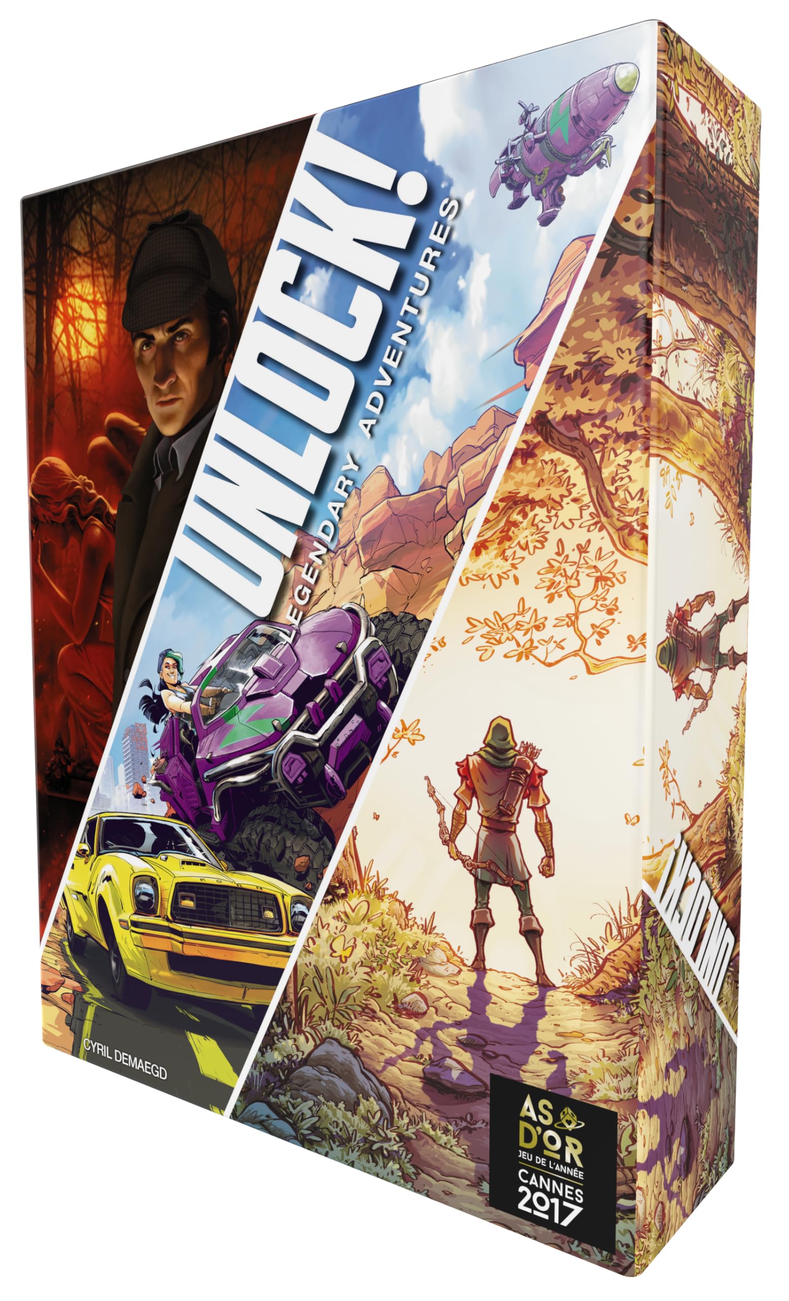 Space Cowboys – Unlock!: Legendary Adventures – UNbox Now – Kartenspiel für Gesellschaft – Escape Game – ab 10 Jahren – 1 bis 6 Spieler – 60 Minuten - Französische Sprache