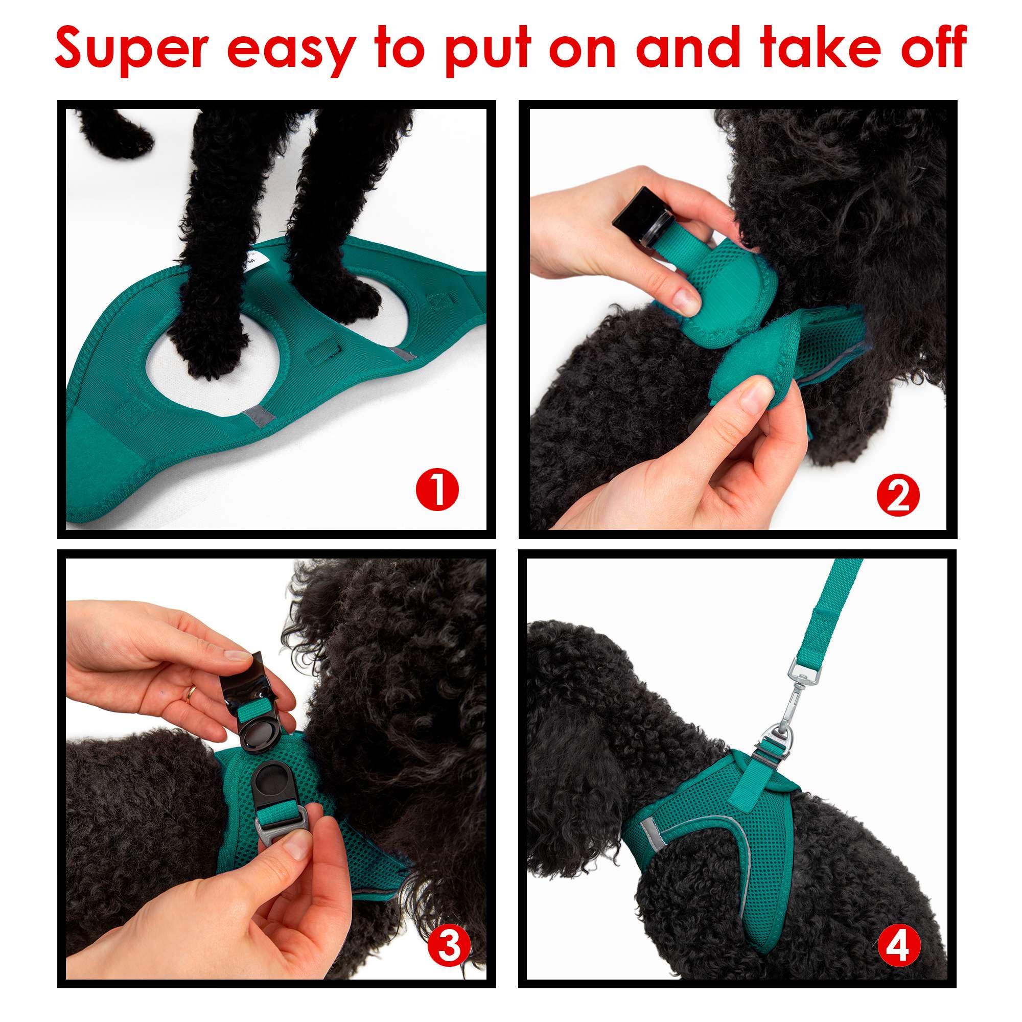 Tailpetz Step-in Breathable Airmesh Vest Harness Reflective Soft Padded Harnesses for Cats Puppies Small and Medium Dogs (Neon-Orange 3XSmall)