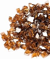 Vista 19 de GASPRO Vidrio transparente de 10 libras para mesa de hoguera, rocas de vidrio reflectante para chimenea de gas, precioso, 1/2 pulgada