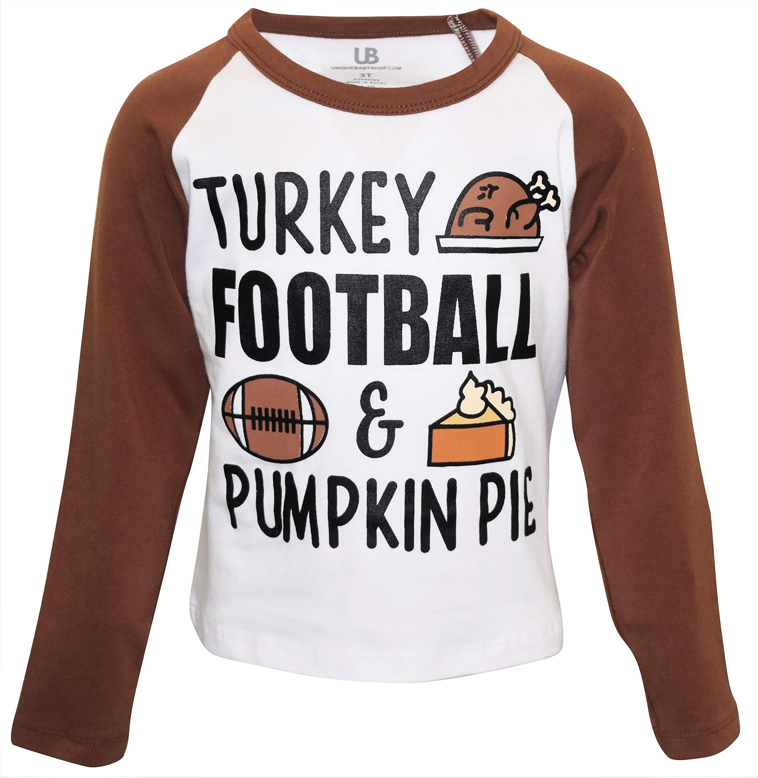 Unique Baby Boys Long Sleeve Raglan Graphic T-Shirt for Toddlers and Kids