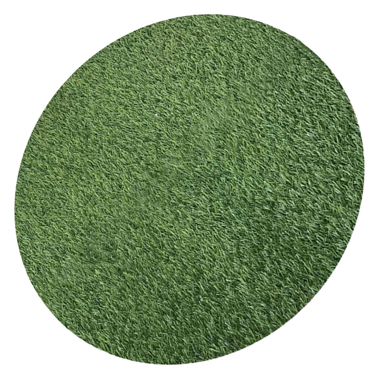 Tapis gazonné rond artificiel pour embellir vos repas en plein air et tables de buffet