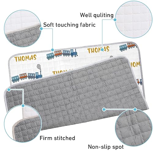 Miniatura 5 de Alfombrillas de juego personalizadas para el suelo  Alfombra portátil plegable para bebé, se adapta a patio de juegos, tapete de juego de bebé con