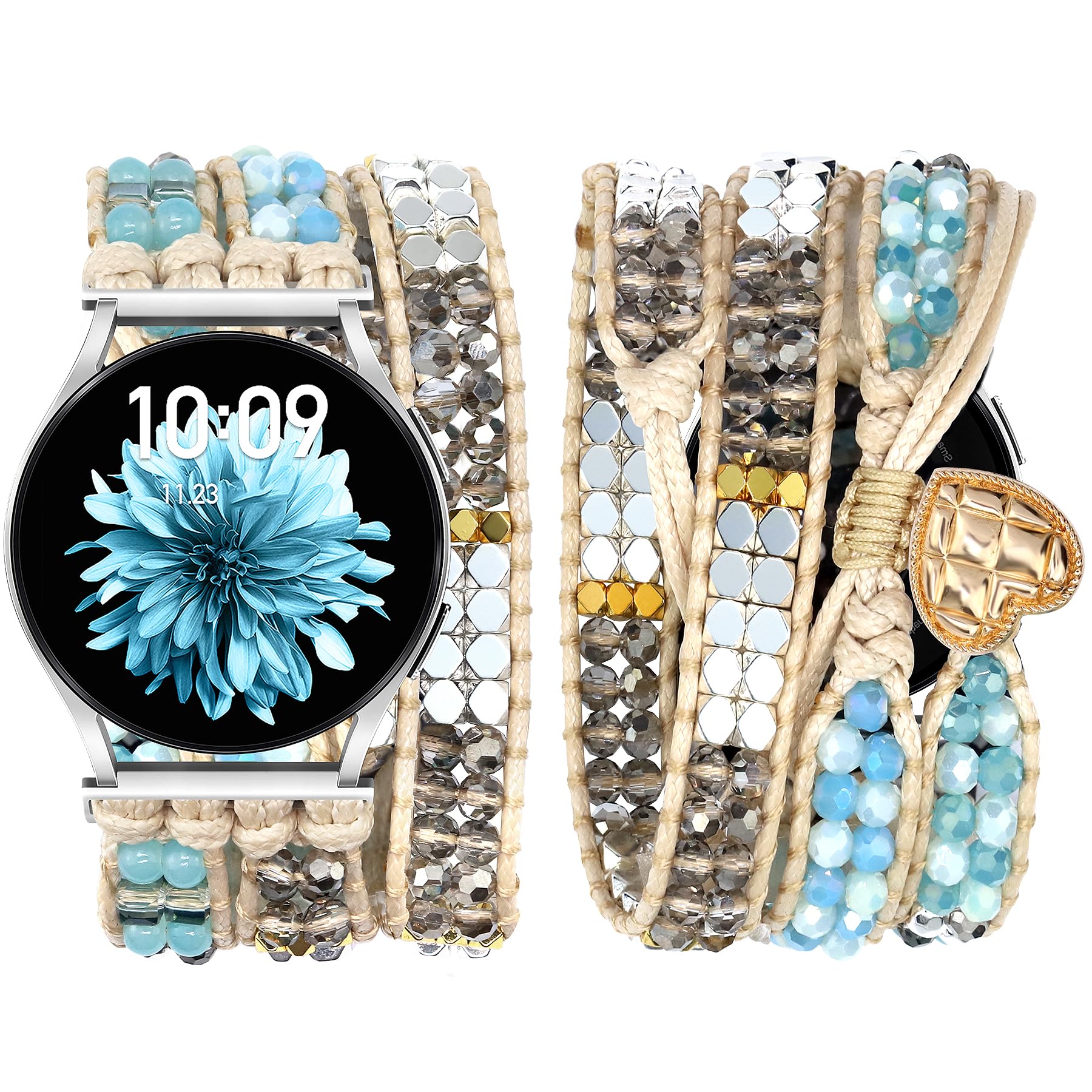 Photo 1 of JR.DM Boho Beaded Watch Band for Samsung Galaxy Smartwatches