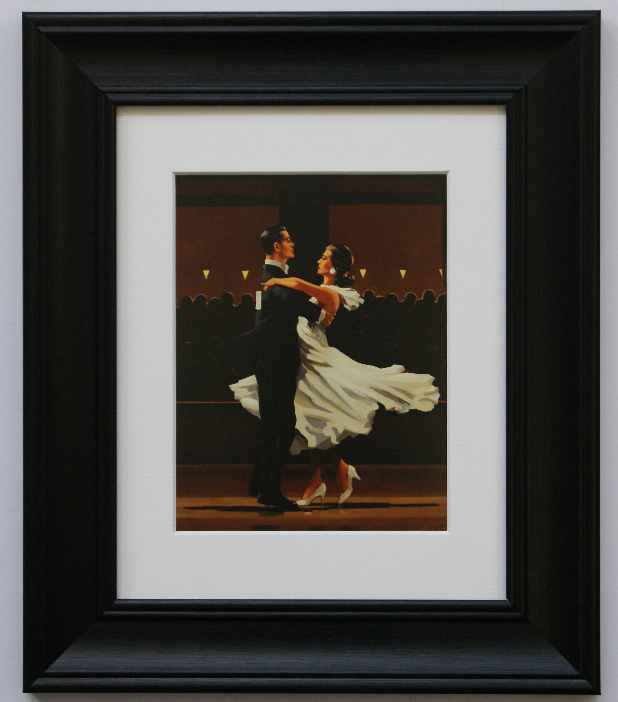 Take This Waltz by Jack Vettriano Framed Art Print Picture (33cm x 28cm) Black Frame