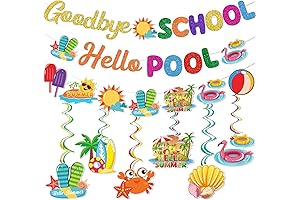 Goodbye School Hello Pool: Festive Summer Party Banner