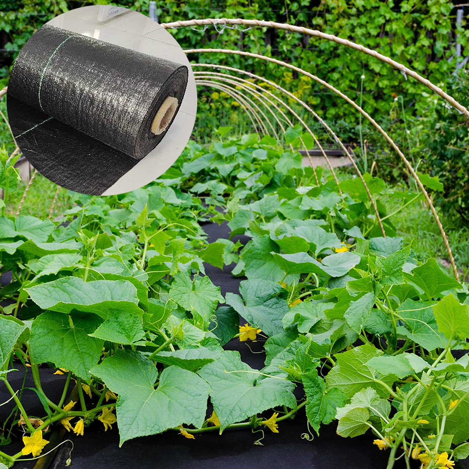 MIDELONG Gartenvlies: Robustes Unkrautvlies 1x1m – Perfekt Für Beete, Wege & Gemüsegarten