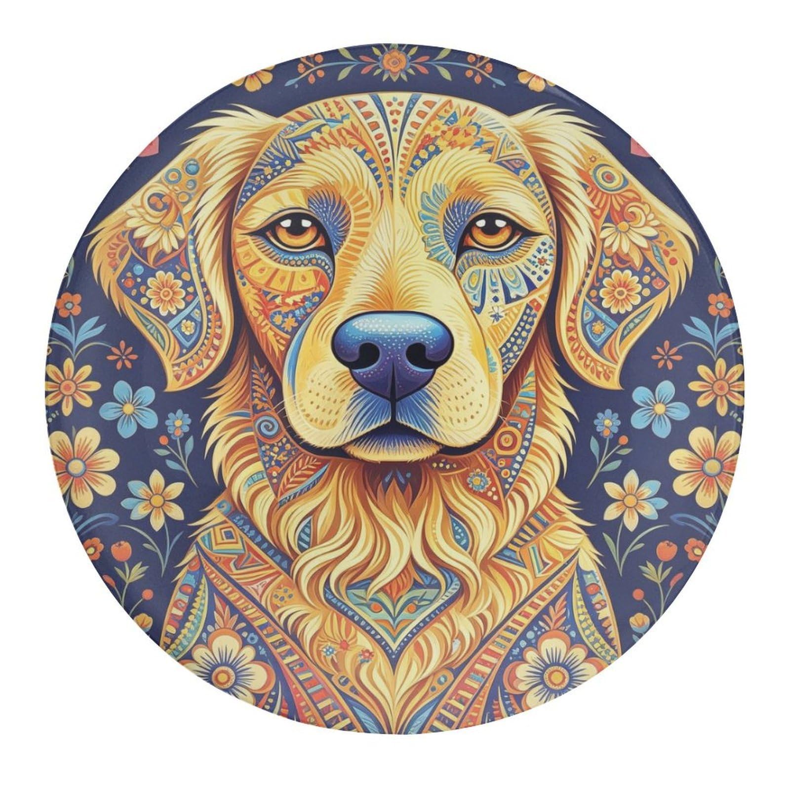 Fekiloot Style Trippy Dog Refrigerator Magnet Fridge Magnet4 Pcs