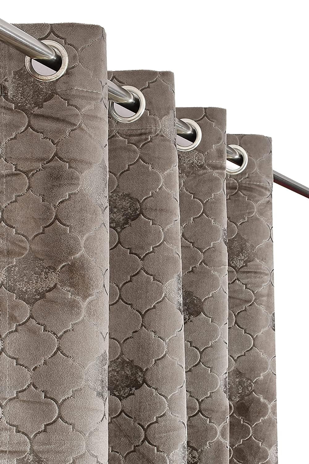 AMI CREATION Soft Abstract Emboss Velvet Room Darkening Long Door Curtains for Living Room and Bedroom, 7 feet Long, Grey, Set of 4 (B0D49D14F1) Amazon Price History, Amazon Price Tracker
