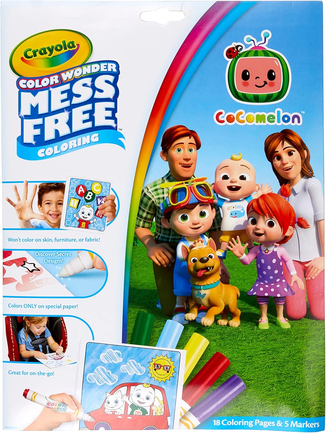 CRAYOLA Color Wonder MessFree Colouring Book (Includes 18