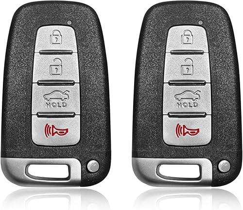 Reemplazo para Hyundai Azera Equus Sonata Kia Borrego Forte 2012 2013 2014 2015 Control remoto SY5HMFNA04 4 botones 315MHz - 2 unidades