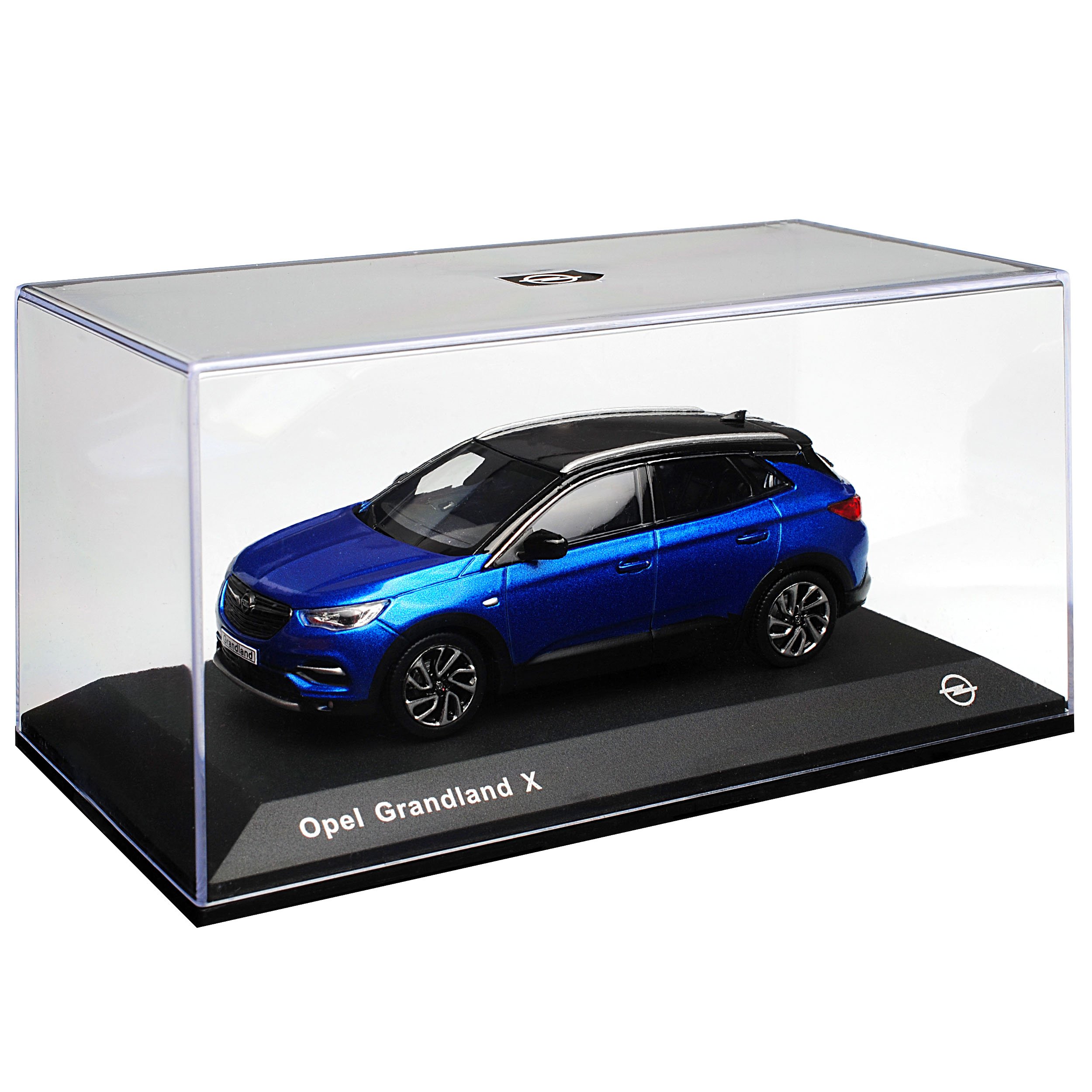 Kyosho Opel Grandland X SUV Blau mit schwarzem Dach Ab 2017 1/43 i-Scale Modell Auto