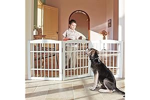 ZJSF Freestanding Puppy Fence for Indoor Dog