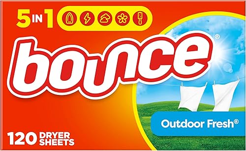 Miniatura 9 de Hojas para secadora Bounce - Suavizante de tela para lavandería fresco para exteriores 240 unidades