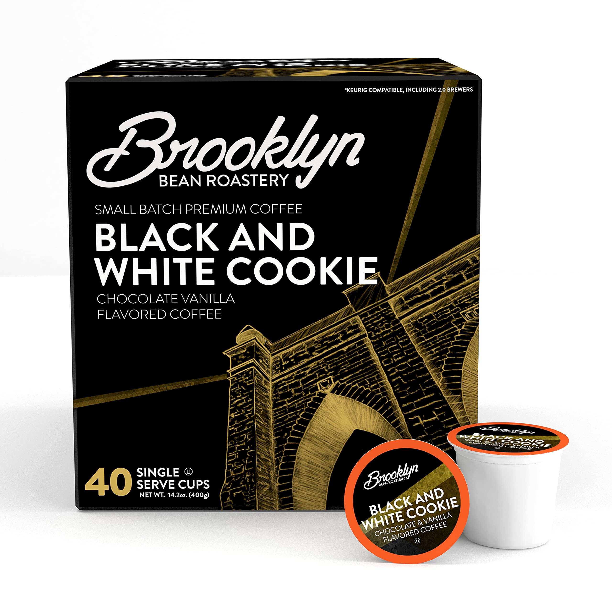 Amazon.com: Brooklyn Beans Black and White Cookie Coffee Pods