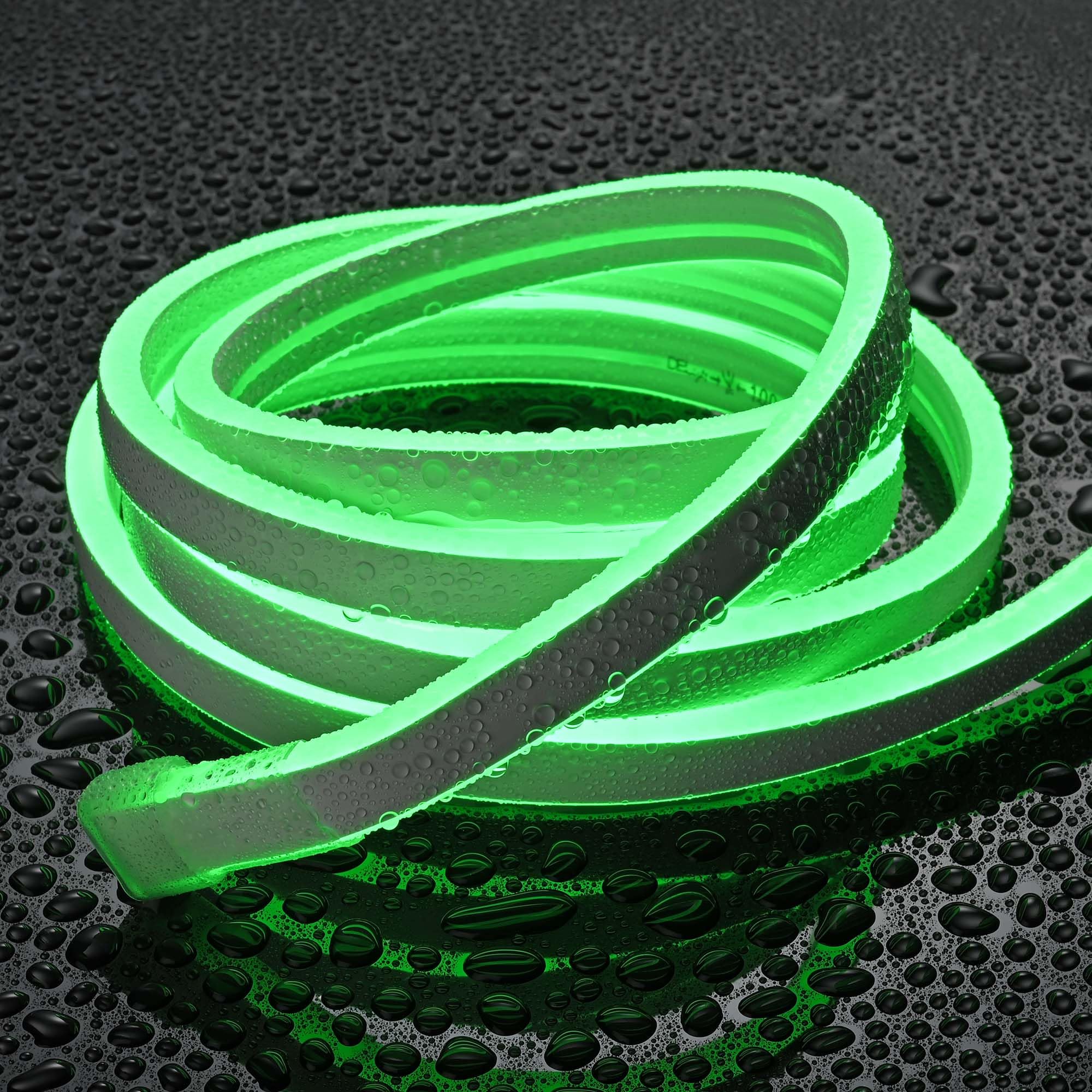 Yescom 50ft Green LED Neon Rope Lights with Remote Control, Cuttable LED Strip Lights DIY Ambient Decoration for St Patrick's Day Christmas Bar Restaurant Party DIY Shamrock Shaped Neon Sign