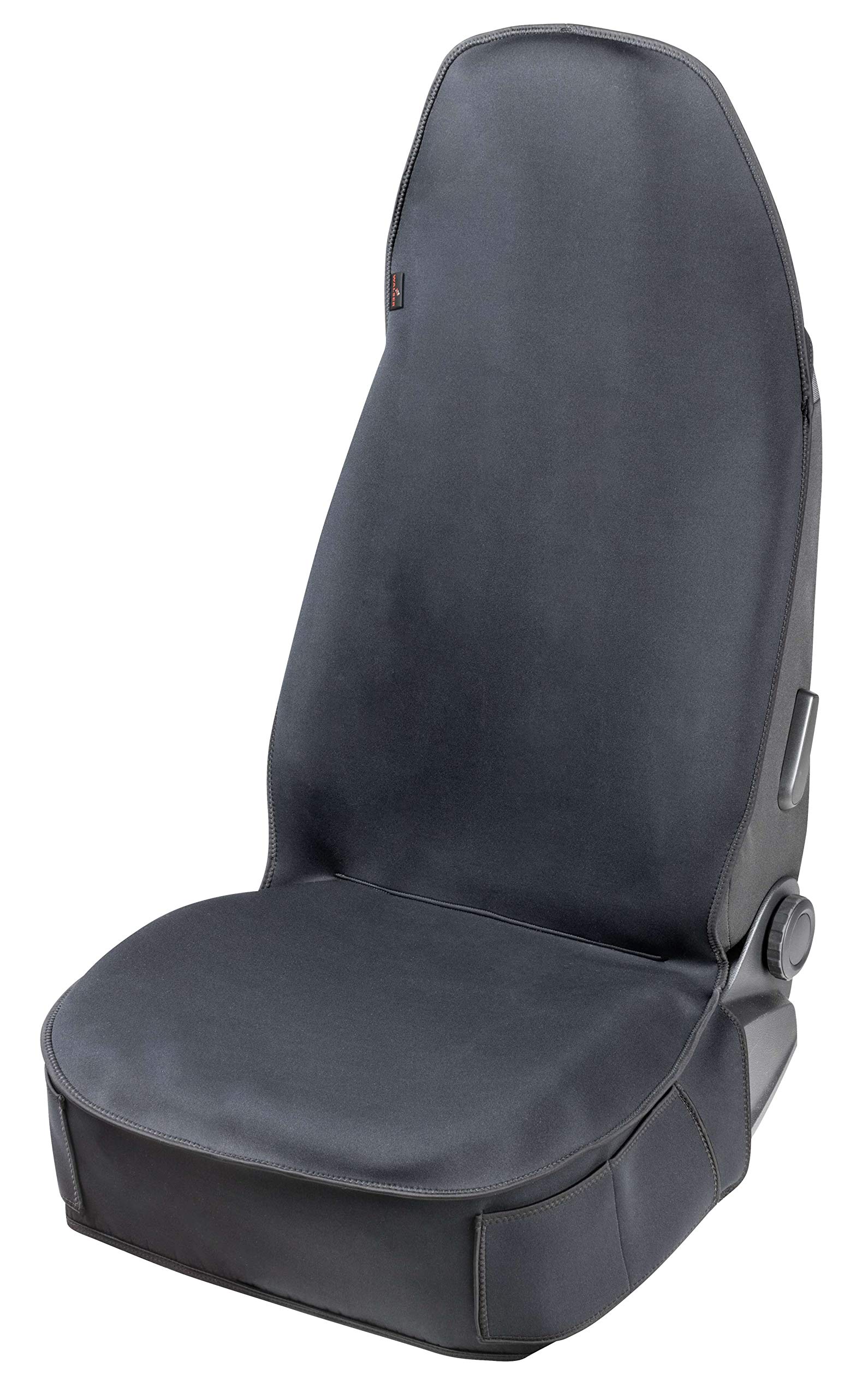 Walser Housse de siège Auto néoprène, Protection de siège Auto étanche, Housse de Protection Universelle pour Voiture/Camion, Noir