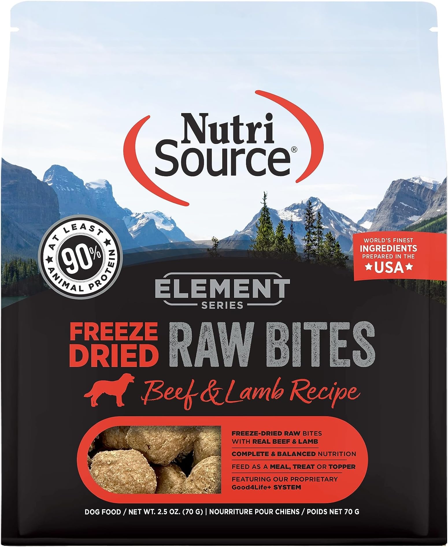 NutriSource Element Series Beef and Lamb Freeze Dried Raw