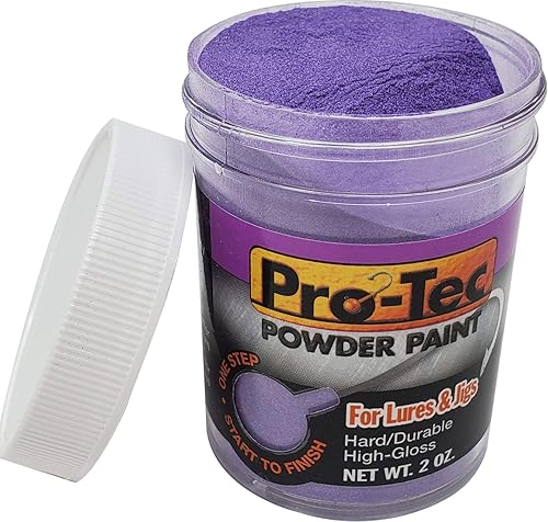 Vista 33 de Pro-Tec Pintura en Polvo para Jigs y Señuelos, Pintura para Señuelos de Pesca de Cabeza de Jig Resplandor verde brillante
