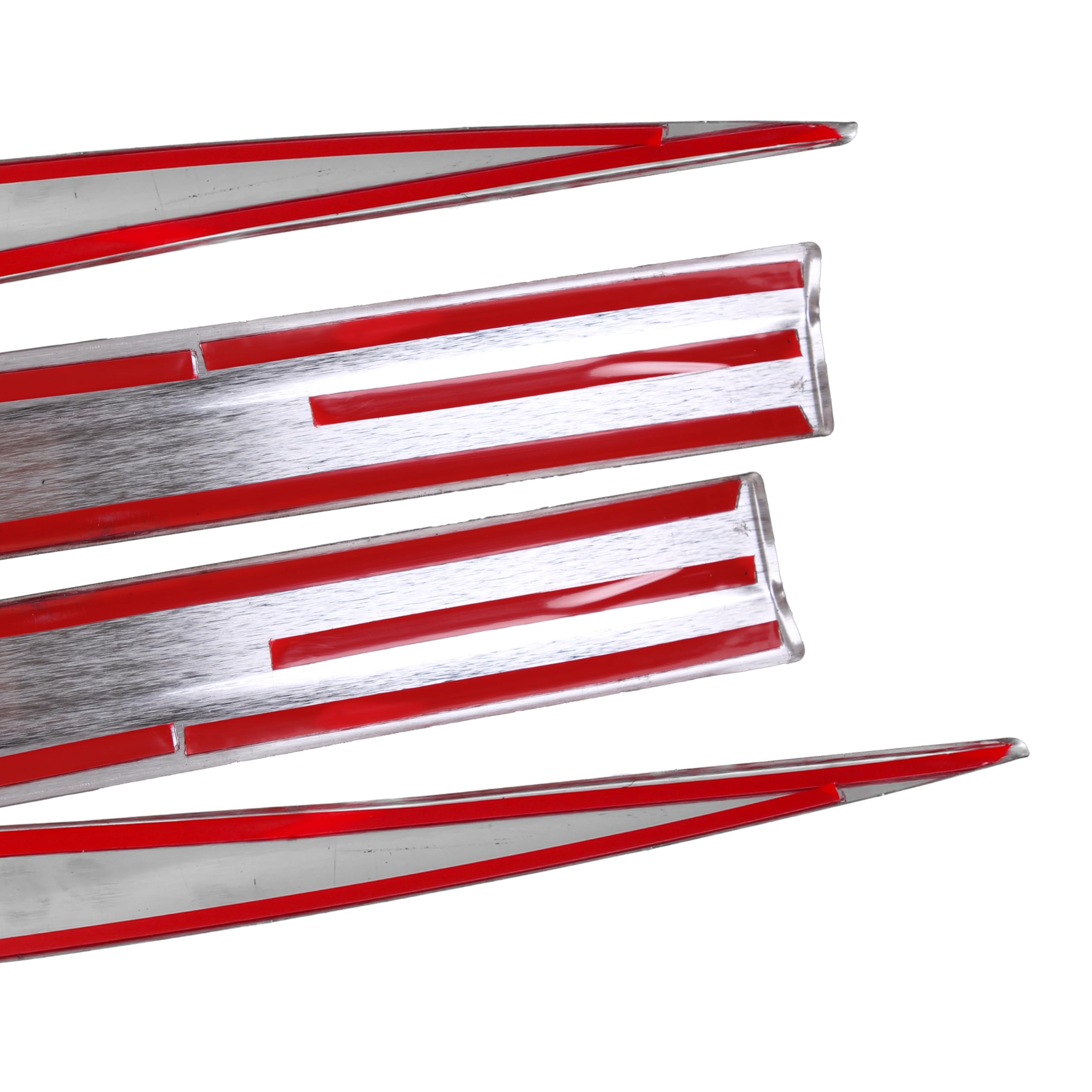 INLY 4 pezzi modanature laterali cromate in acciaio inox compatibili con 3008