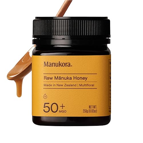 Manukora MGO 50 - Miel de manuka cruda multifloral de Nueva Zelanda auténtica miel pura sin OMG certificado MGO rastreable de colmena a mano