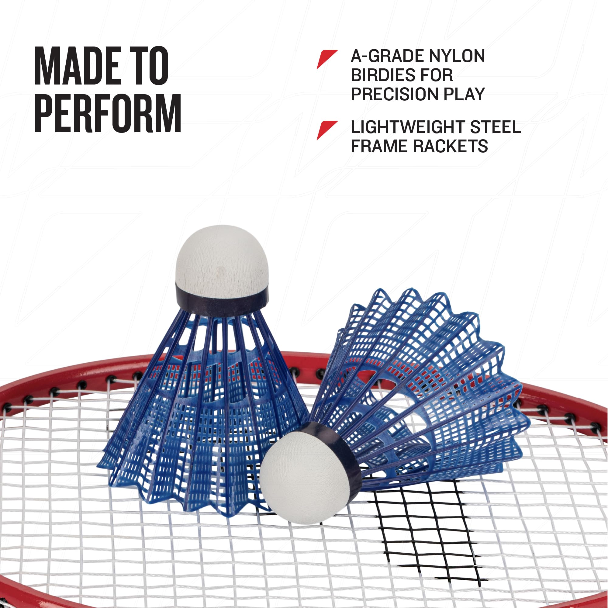Amazon | Franklin Sports バドミントンラケットセット 赤 白 青 2人用