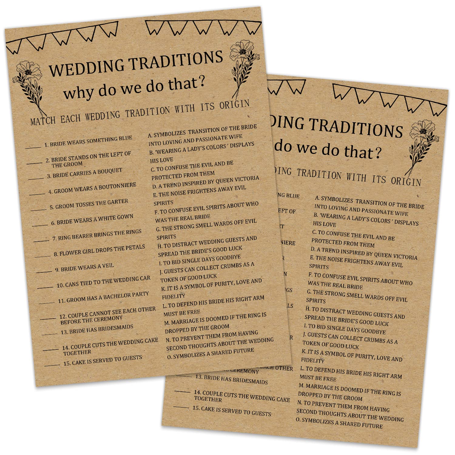 Buy Wedding Traditions Bridal Shower Game, 30 Bridal Shower Game Cards
