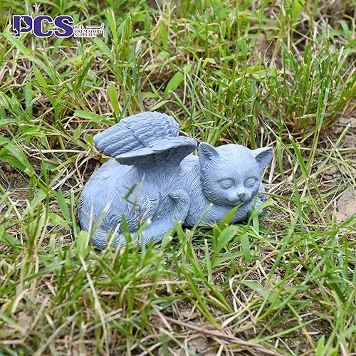Miniatura 5 de Estatua conmemorativa de ángel de gato, regalos conmemorativos de gato, piedras conmemorativas de mascotas, regalo de condolencias de gato, pequeño