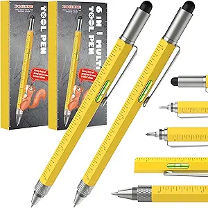 Stocking Stuffers for Him Multitool Pen - Mens Gifts for Christmas Useful White Elephant Gift Ideas for Adults, Unique Birthday Gifts for Men Dads Who Have Everything, Cool Gadgets EDC Tools for Men