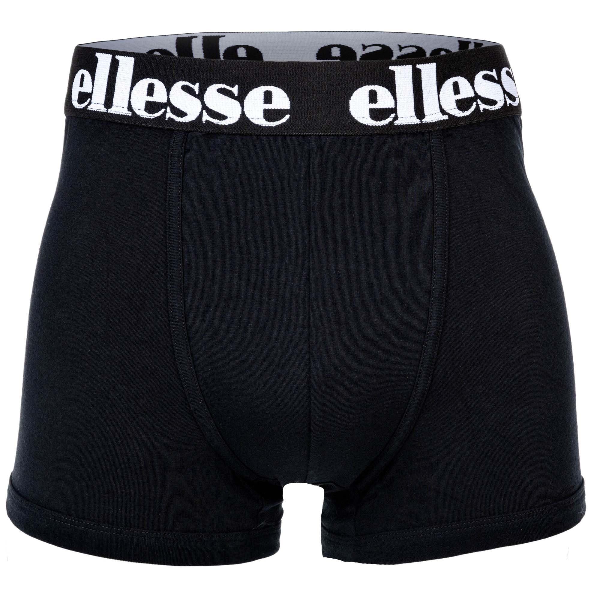Ellesse Yema, boxer da uomo, confezione da 7 pezzi, con logo, senza intervento, cotone elasticizzato