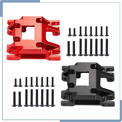 Miniatura 7 de Protector de armadura de chasis de eje central de aleación de aluminio RC para TRX4M actualizaciones 118 escala RC Crawler Car, negro