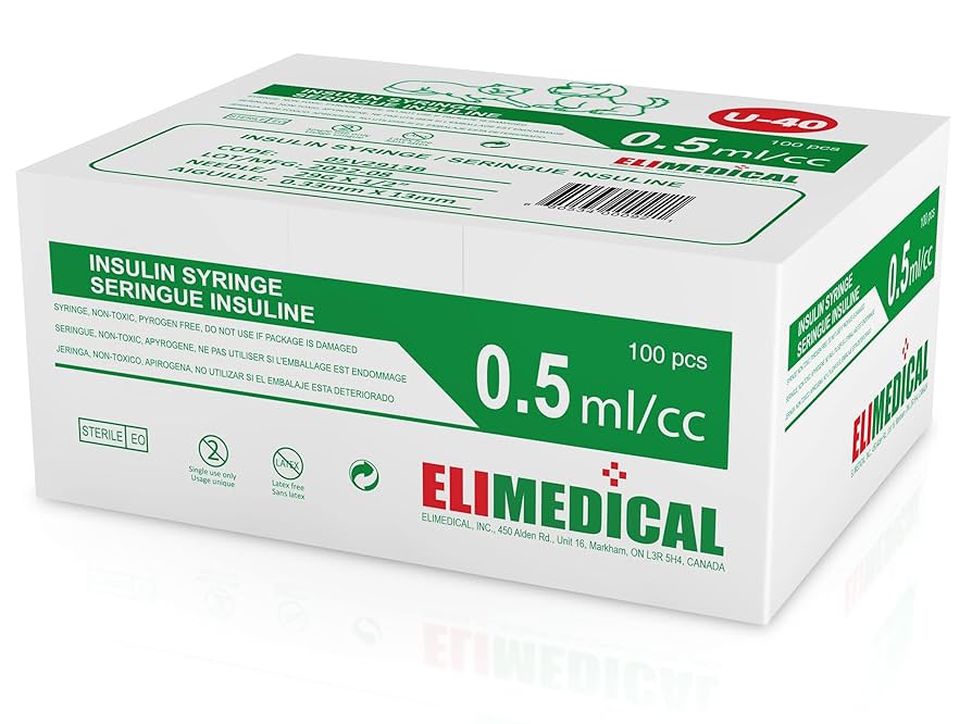 Amazon.com: Elimedical Veterinary Insulin Syringe, U-40